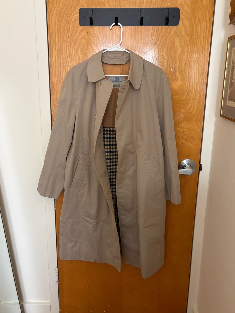 Aquascutum London vintage men’s trench coat